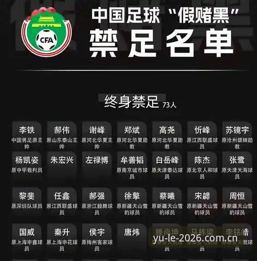 中国足协第三批禁足名单解读教程——从乐鱼体育平台角度看足坛反腐风暴